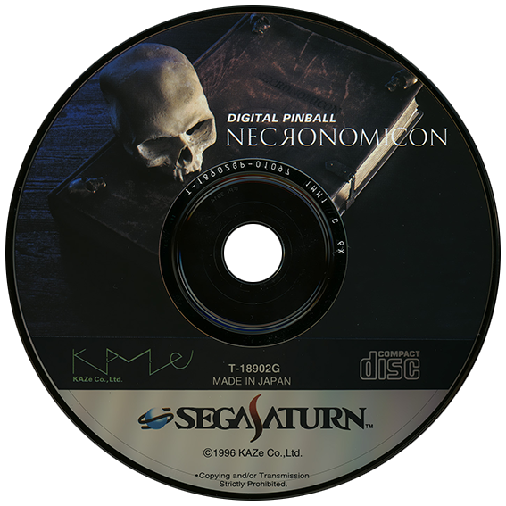 Digital Pinball: Necronomicon box art for Sega Saturn